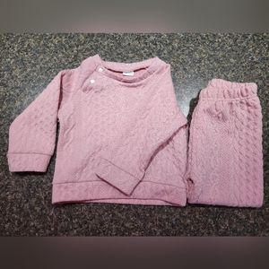 SUPER CUTE Boutique Toddler Sweater Set. Dusty Rose/Mauve Pink 18-24 months.